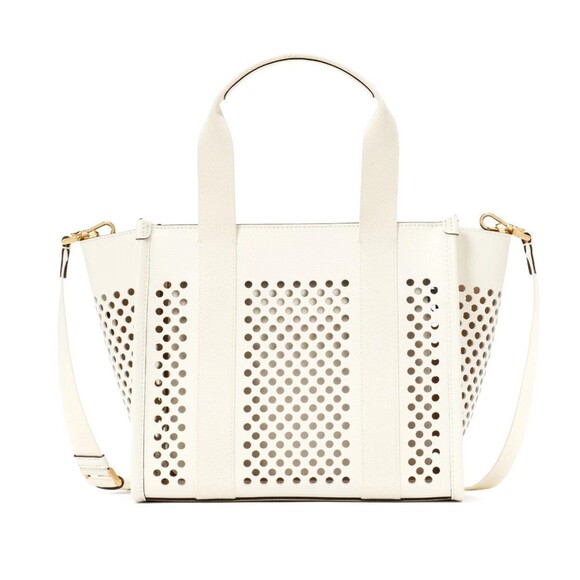New Kate Spade Kip Perforated Leather Small Tote Meringue - Picture 3 of 5
